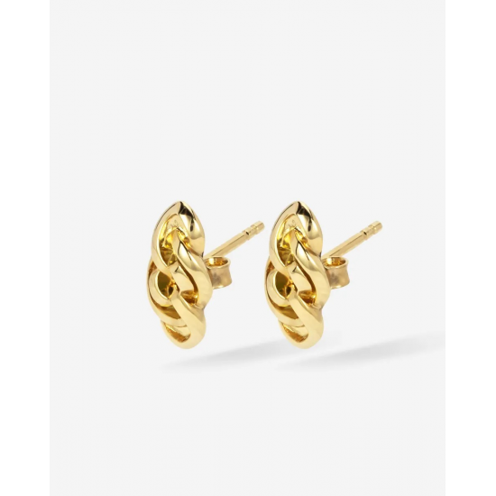 BtB Nathalie Earstuds Gold Vermeil