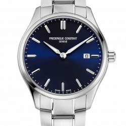 FC Classics Quartz Herenhorloge met Blauwe Wijzerplaat