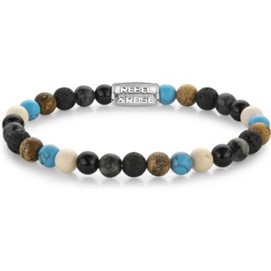 R&R Mix Tiger Turquoise 4mm - maat xs