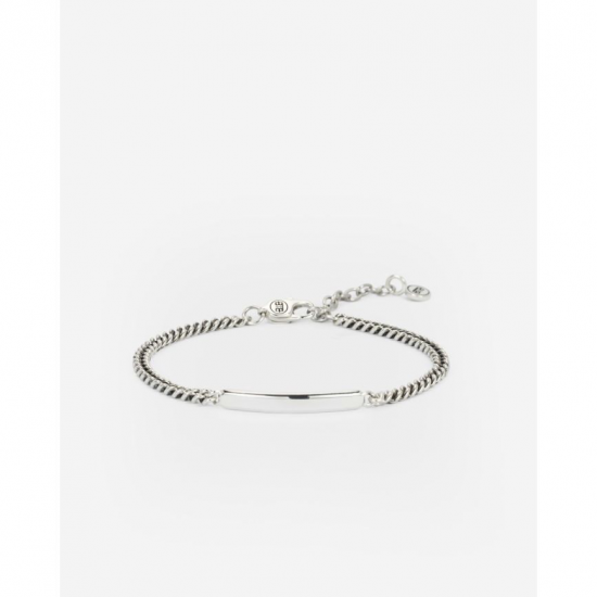 BtB Mini Bracelet Essential Bar Silver - maat C-E