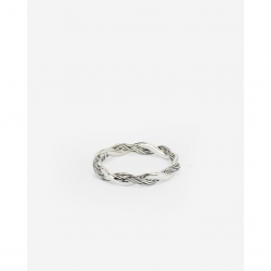 BtB Stacking Ring Katja Twist Silver - maat 16