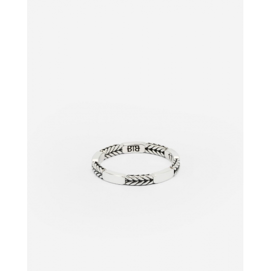 BtB Stacking Ring Barbara Mix Silver - maat 18