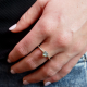 JJ Ring Zilver + 9K + Labradoriet Roosje - mt 54