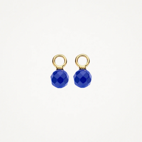 Blush Oorbedels Lapis Lazuli - small