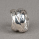Jeh Ring Zilver Glans Gedraaid Hamerslag - maat 60