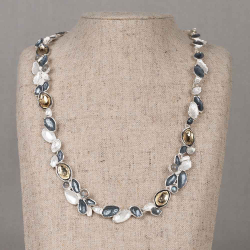 Jeh Collier Blaadjes met Labradoriet