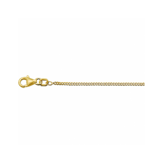 9K Gourmette Collier - 4-zijdes geslepen 1,6 mm