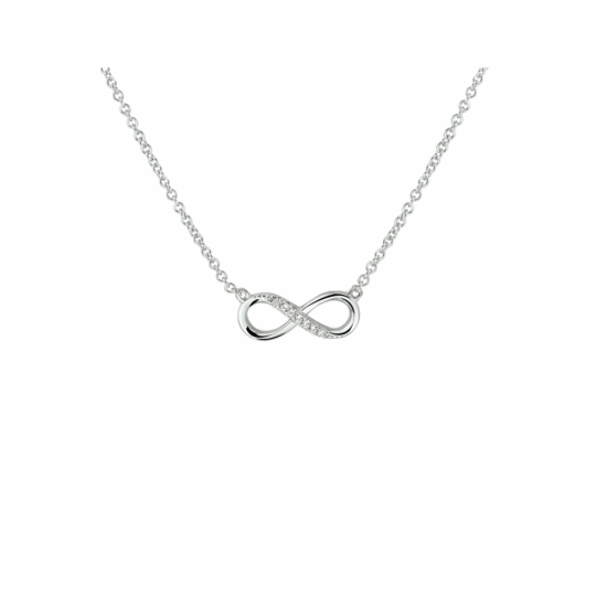 Collier Infinity met Zirkonia  -  1,2 mm 41 + 4 cm