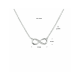 Collier Infinity met Zirkonia  -  1,2 mm 41 + 4 cm